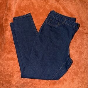 Bobbie Brooks Plus Size 1X Dark Wash Jeans Straight Leg Denim Womens
